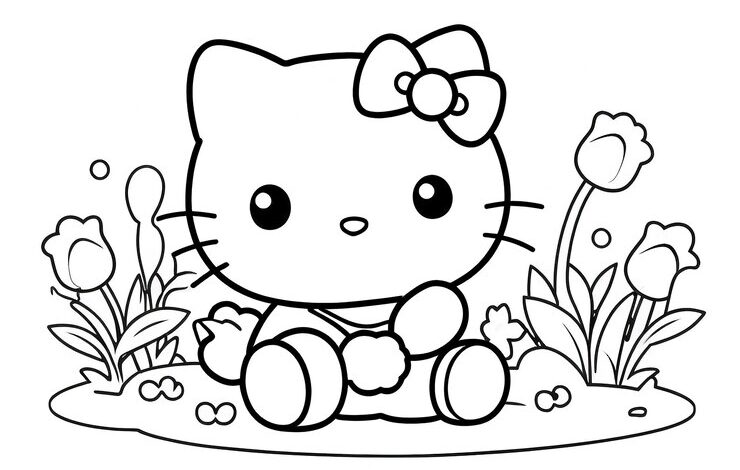 coloring:jq8b0un4kyy= hello kitty